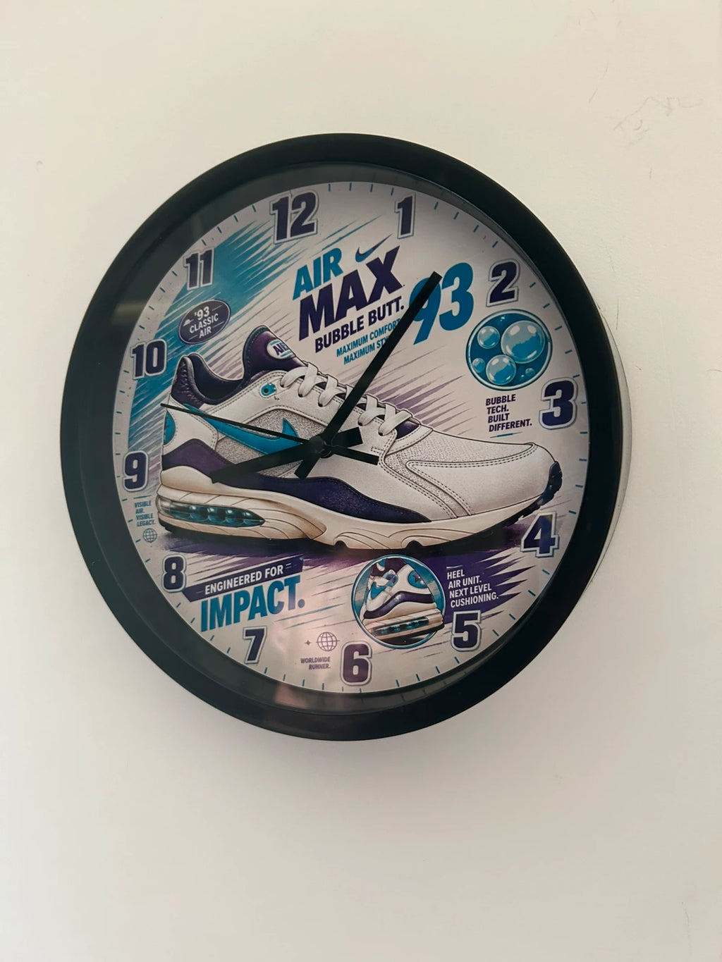 Horloge murale signature max air 93'