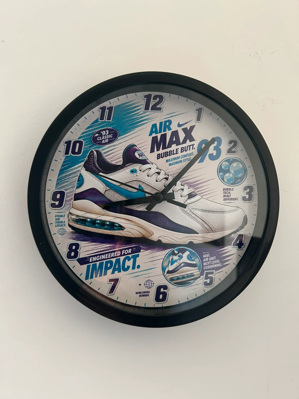 Horloge murale signature max air 93'