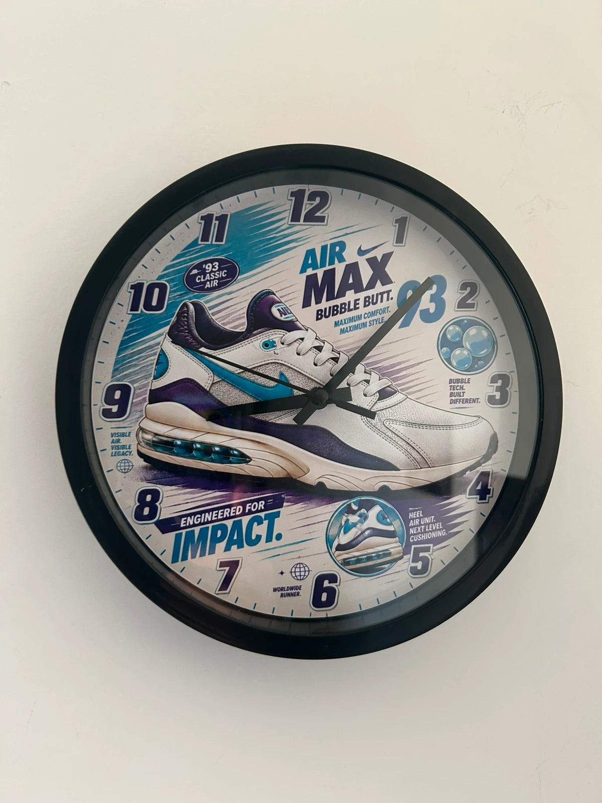 Horloge murale signature max air 93'