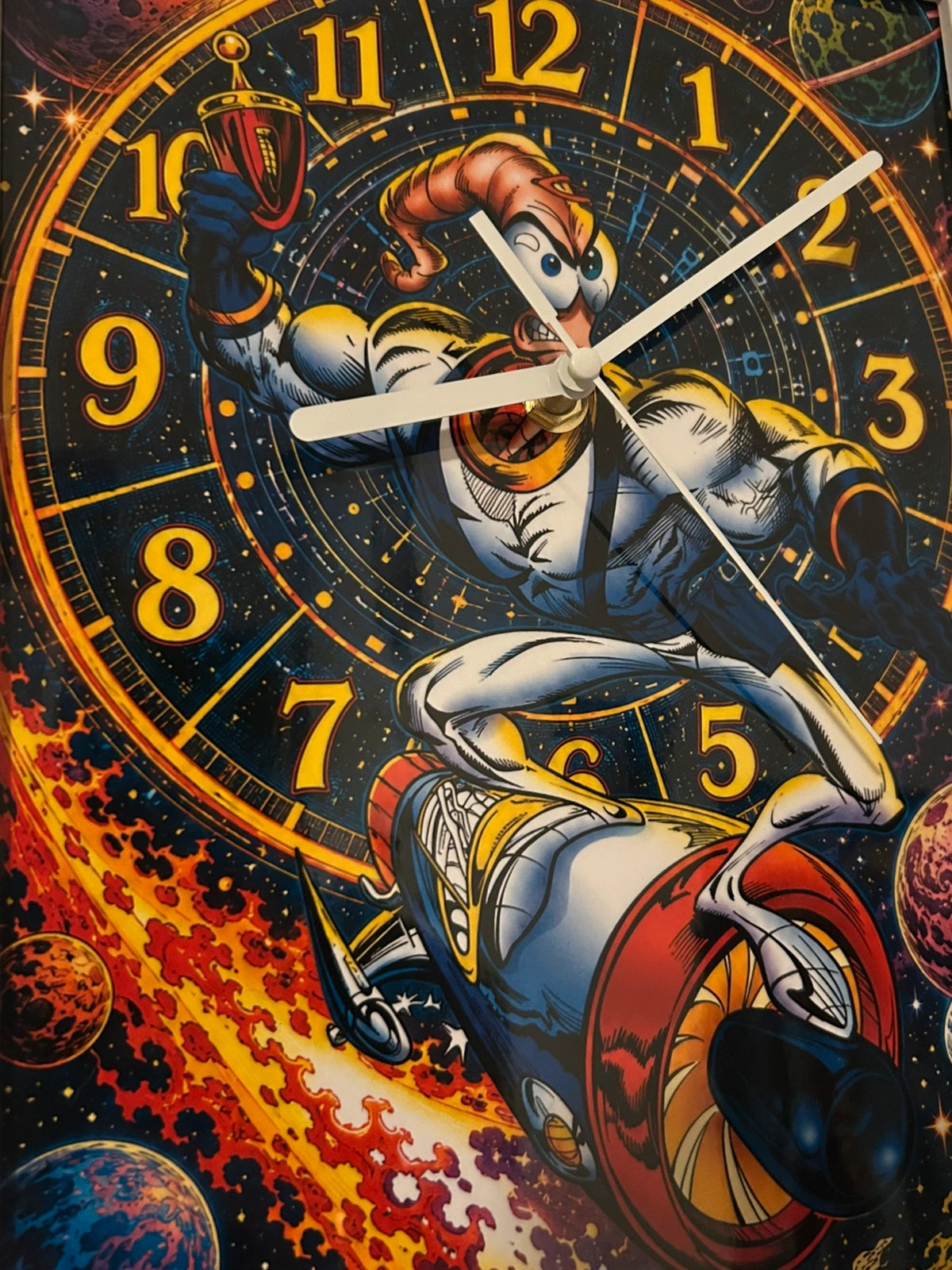 Horloge - Cadre EarthwormJim